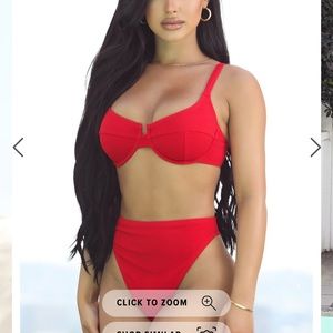 Fashion Nova Two-piece High Waisted Swimsuits